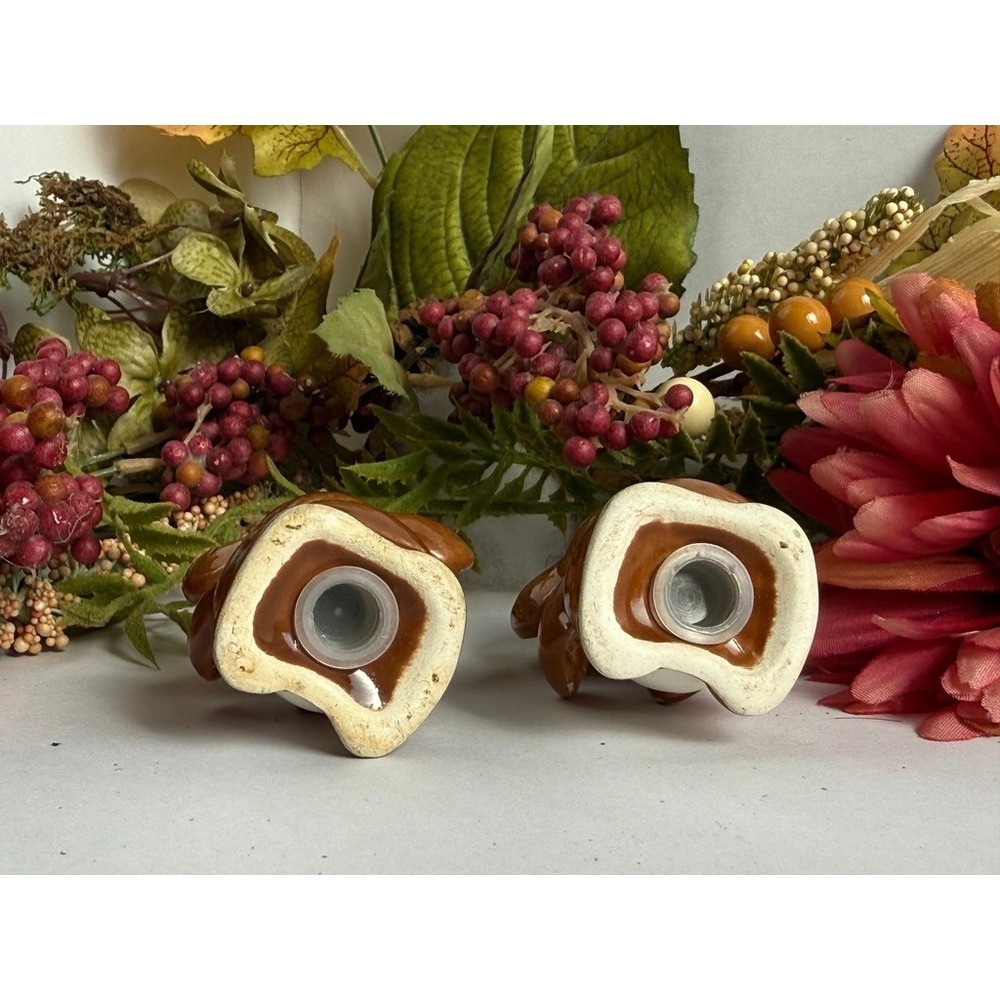 Vintage Koala Bear Salt and Pepper Shaker Set Ceramic Brown Glossy Australian - Picture 10 of 10